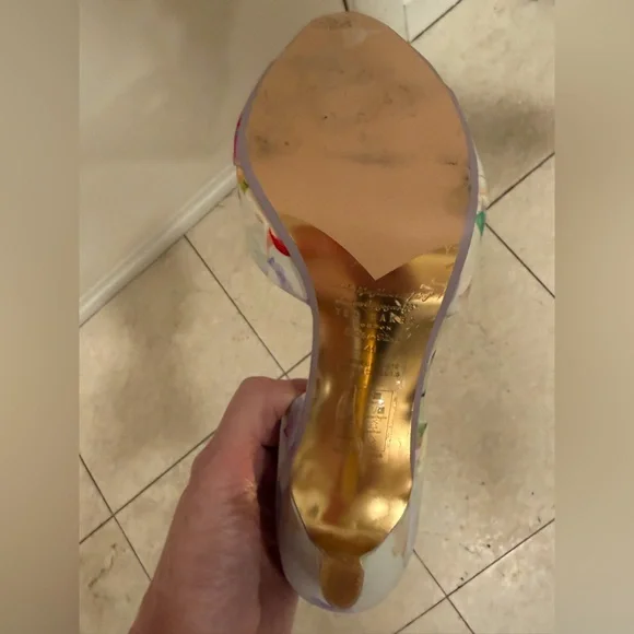 Ted Baker Multicolor Floral Heels called “Hanging Gardens” - Picture 9 of 11